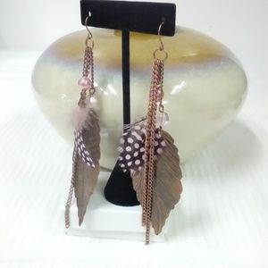 Jewelry - NWT Pink Feather Earring Jewelry - NWT Pink Feather Earring